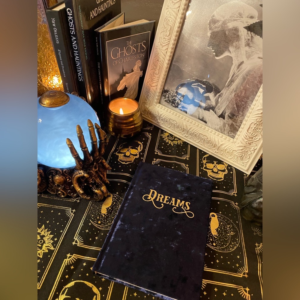 NWOT ECCOLO Blue Velvet Covered DREAMS Journal